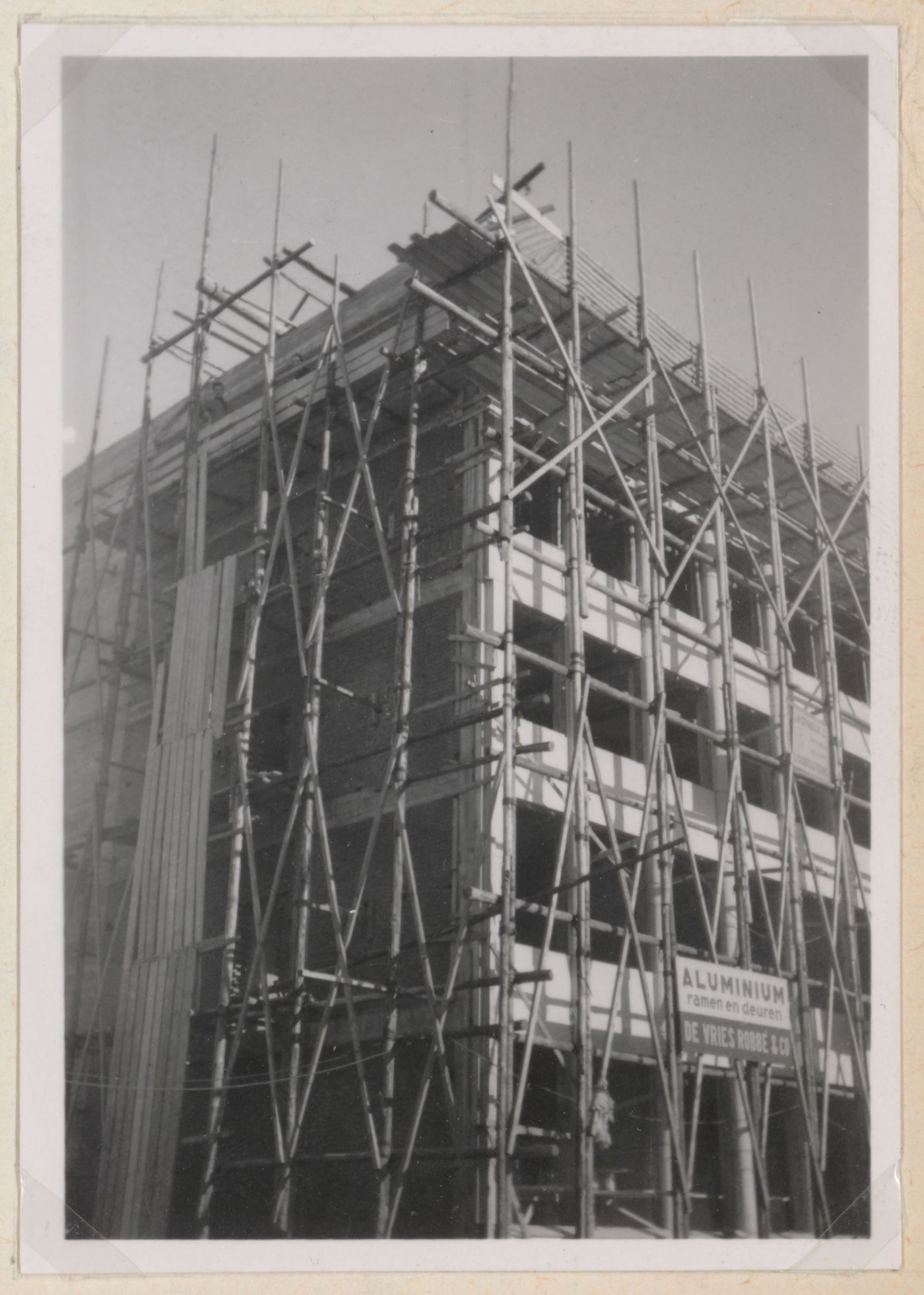 Exterior view of the Esveha Office Building under construction, Rotterdam, Netherlands