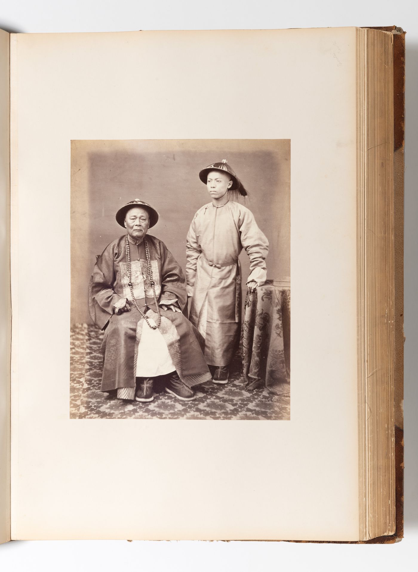 Portrait of the Taotai (now Daotai) [Intendant] of Canton and his son, Canton (now Guangzhou), China