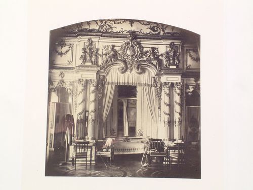 Interior view of Alexander I's bedroom, Catherine's Palace, Tsarskoye Selo, (now Pushkin), Russia