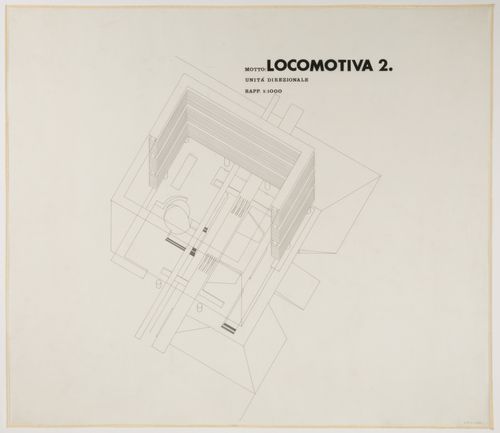 Centro direzionale di Torino, Turin, Italy: Sectional bird's-eye view