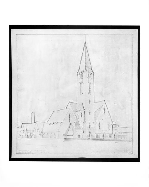 Perspective for East Church [Oosterkerk], Haarlem, Netherlands