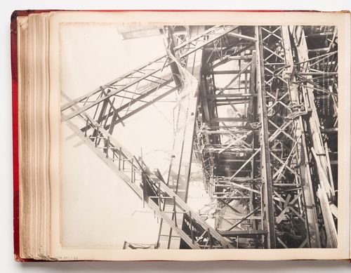 View of the Forth Bridge under construction, Firth of Forth, Scotland, United Kingdom