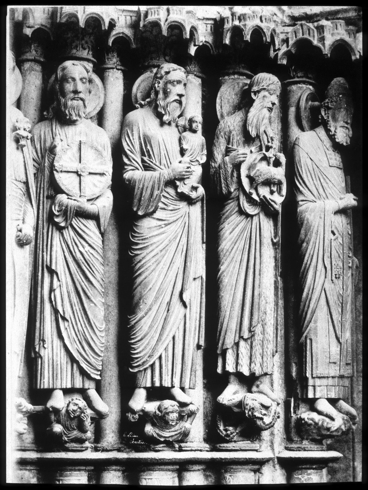 Plate from portfolio ''Details of Chartres Cathedral''