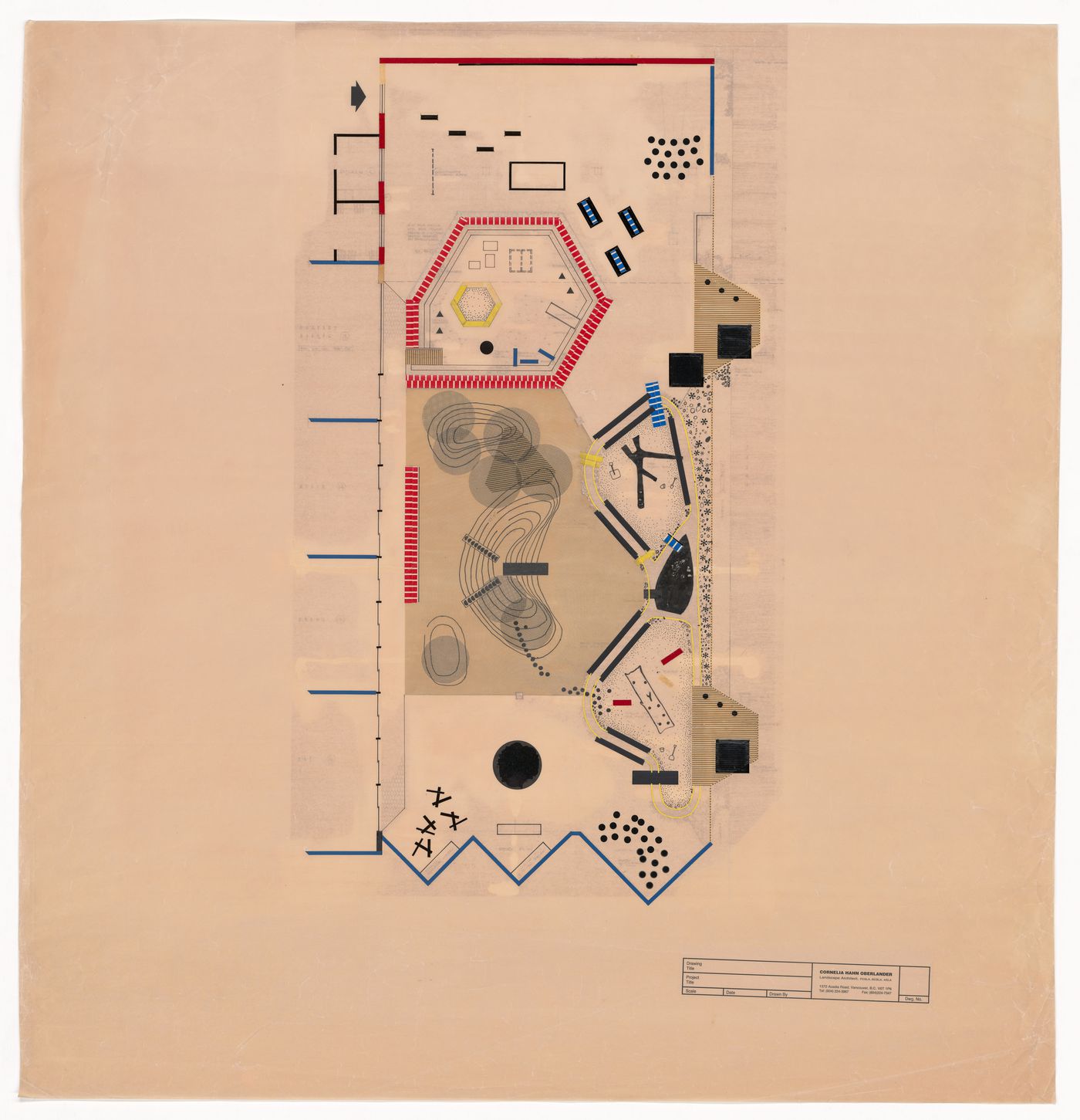 Landscape plan for Children's Creative Centre Playground, Canadian Federal Pavilion, Expo 67, Montréal, Québec