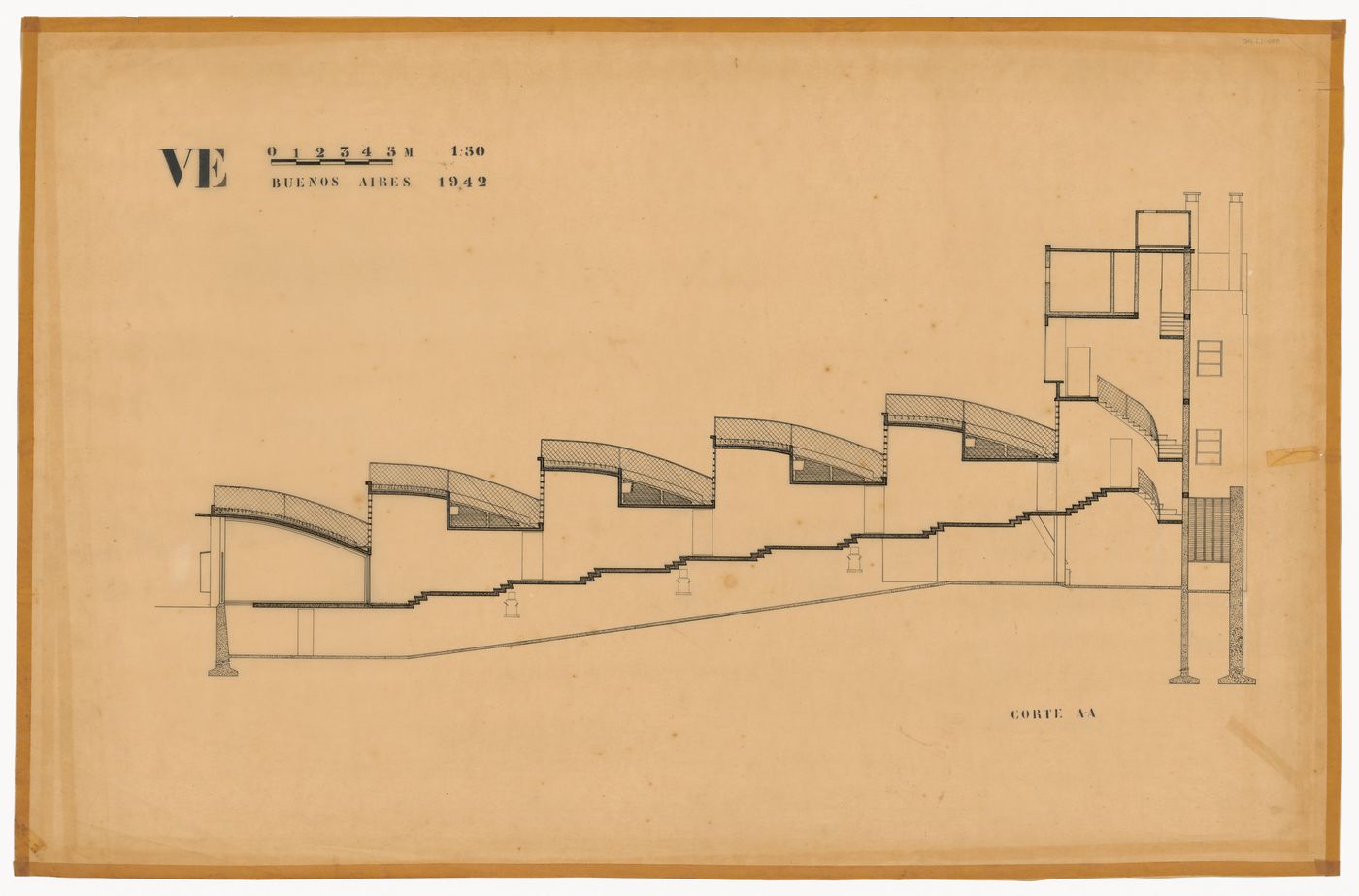 Section for Viviendas en el espacio, Buenos Aires, Argentina