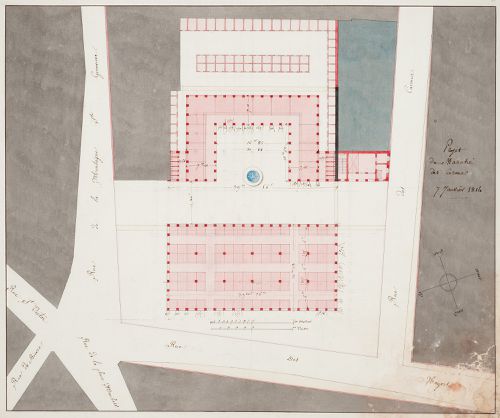 Site plan for Marché des Carmes, Paris