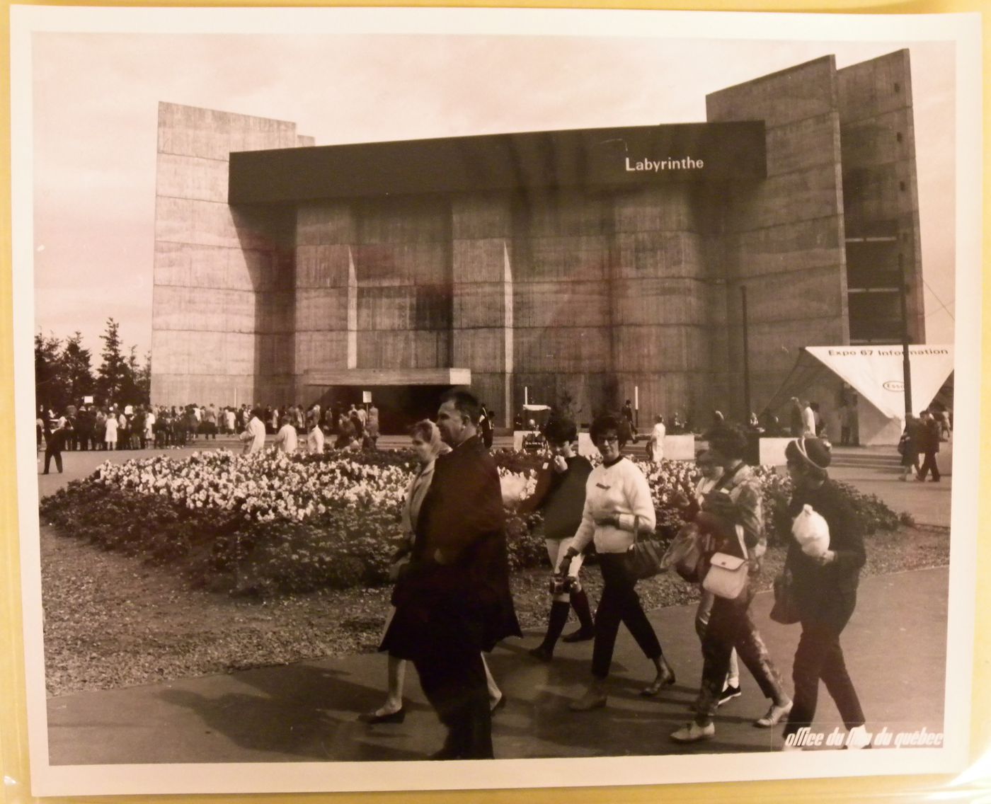 View of the Labyrinth Pavilion, Expo 67, Montréal, Québec