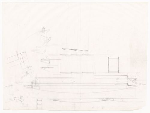 Furnishings details and sketches for Casa Dragone e Paggi, Milan, Italy