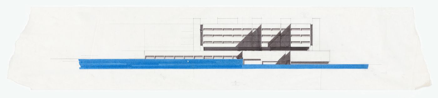 North elevation for Memorial University of Newfoundland, Health Sciences Complex, St. Johns, Newfoundland