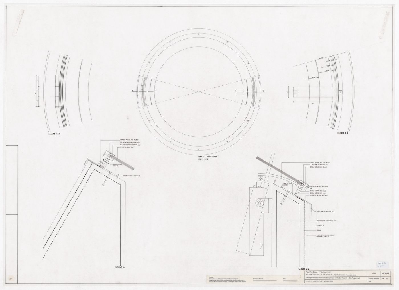 Skylight details for Laboratório Showroom Habitação Dimensione Fuoco, San Donà di Piave, Italy