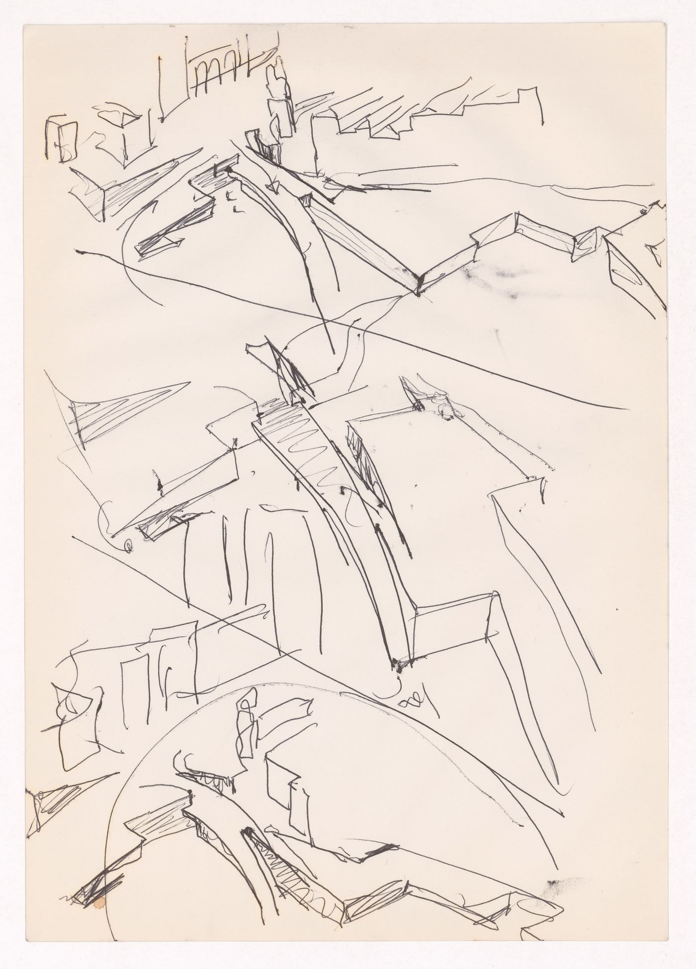 Sketch axonometric views for Edifício de Escritórios na Av. D. Afonso Henriques, Porto, Portugal