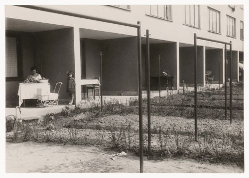 Study of a housing project for a documentary film with the working title 'Frankfurter Siedlungen' [Frankfurt Housing Complexes], Frankfurt am Main, Germany