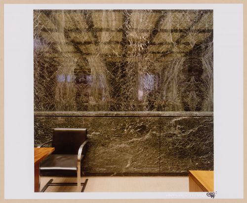 Marble wall with chair, Toronto-Dominion Centre, Toronto, Canada