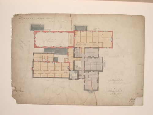 St. Peter's Home, Kilburn: Mortimer Road elevation for the proposed additions