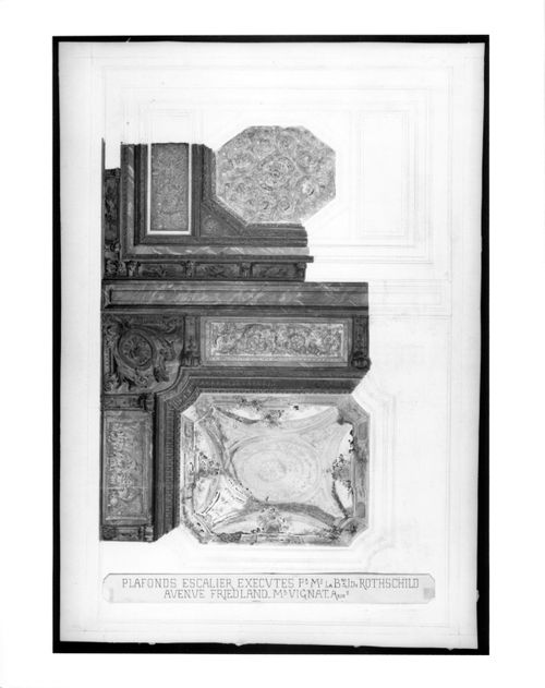 Project for a ceiling, Hotel Rothschild, Paris