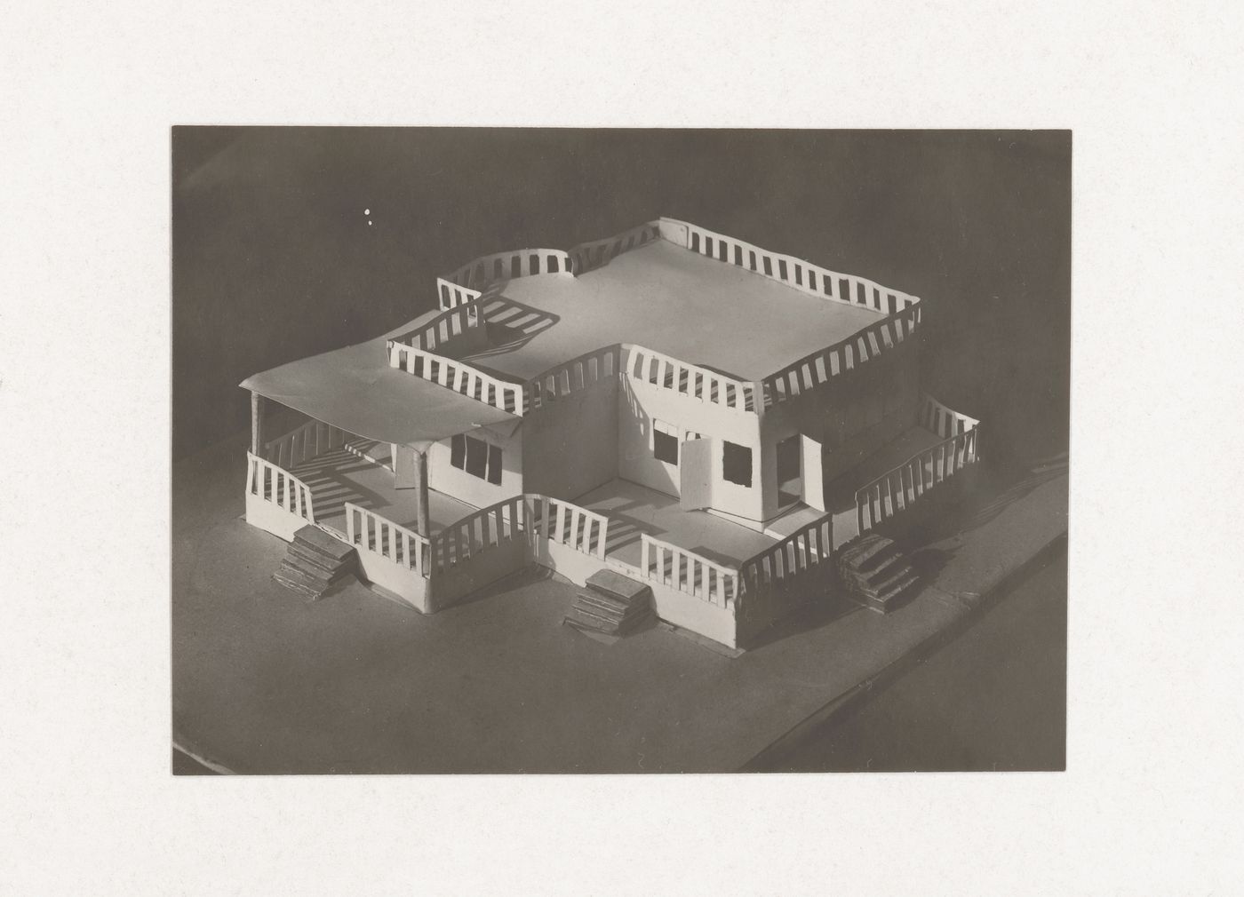 Photograph of a student model for the "Space" course at the Vkhutein (Moscow Higher Technical Institute), Moscow