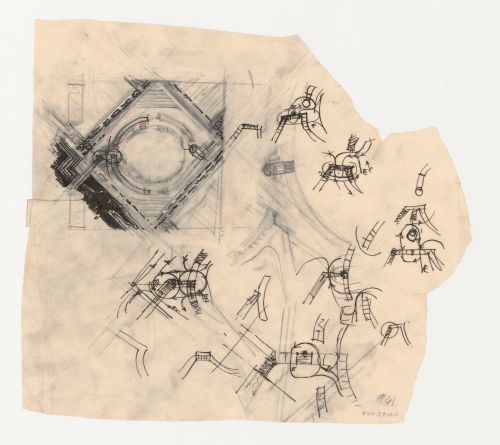 Lehigh Airports Competition Entry: Sketch plan for the airport showing alternate designs for airplane circulation
