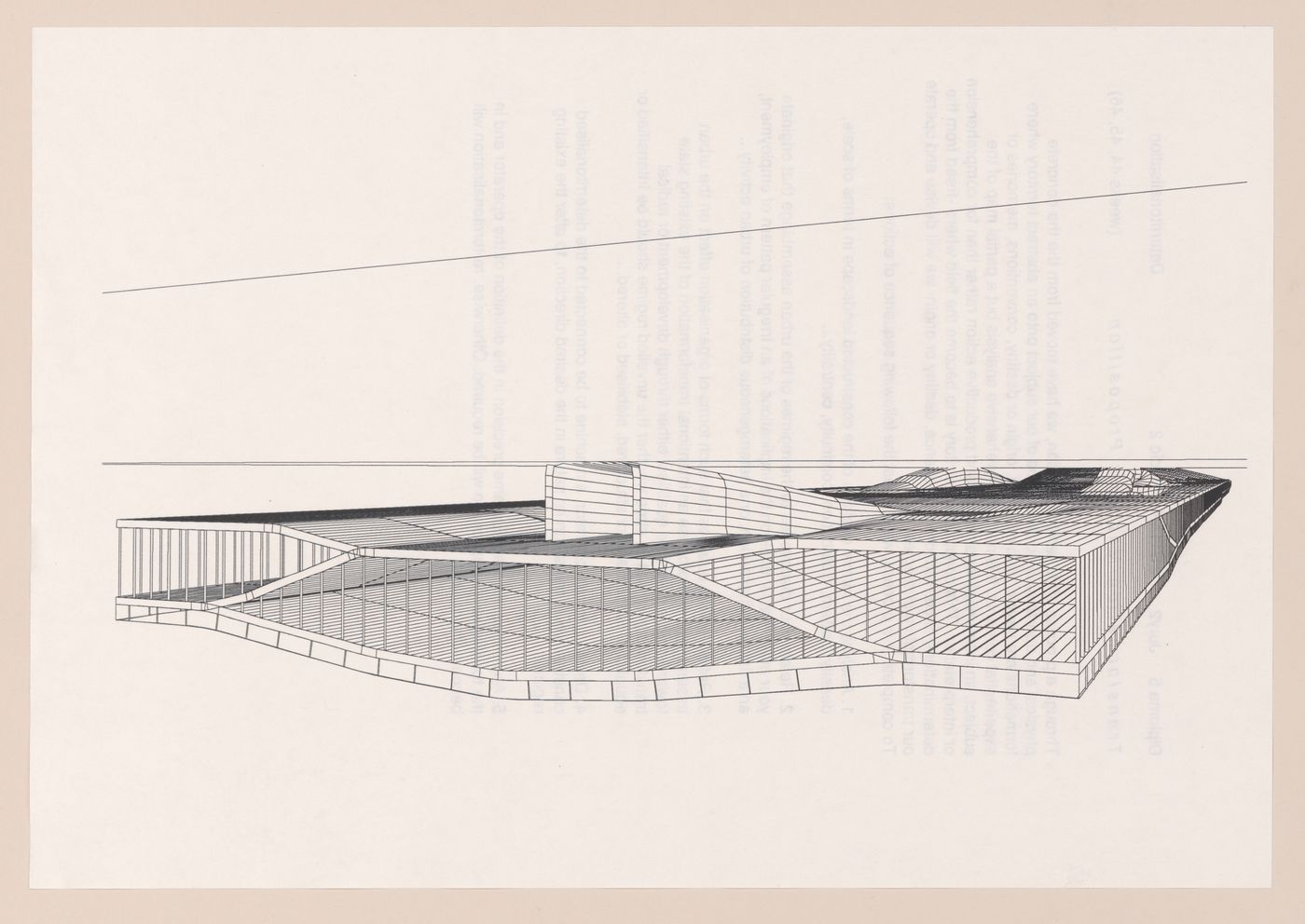 Perspective for Yokohama International Ferry Port Terminal