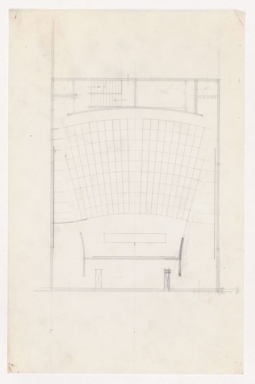 Plan for an auditorium for the Metallurgy Building, Illinois Institute of Technology, Chicago
