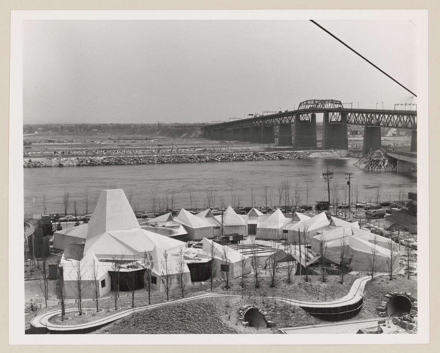 View of the Youth Pavilion at La Ronde, Expo 67, Montréal, Québec