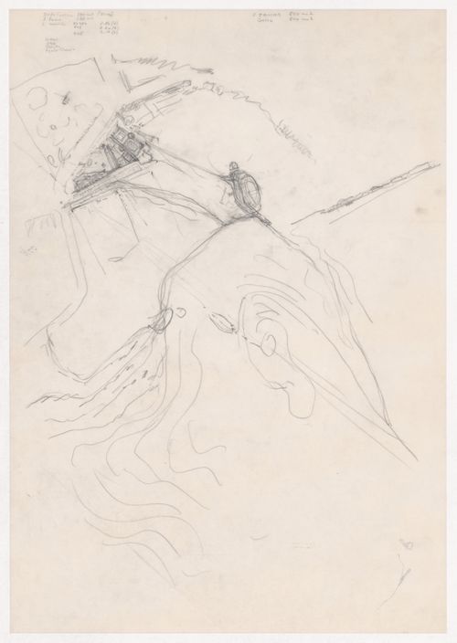 Sketch site plan for Monte Picoto, Braga, Portugal