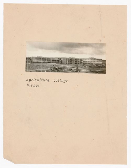 Photograph of Punjab Agricultural University project in Hisar, India