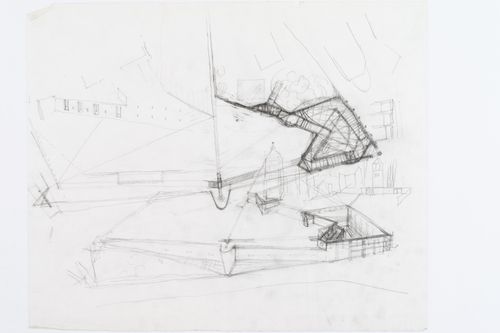 Sketches for Progetto di sistemazione, Sperone del Guasco, Ancona, Italy