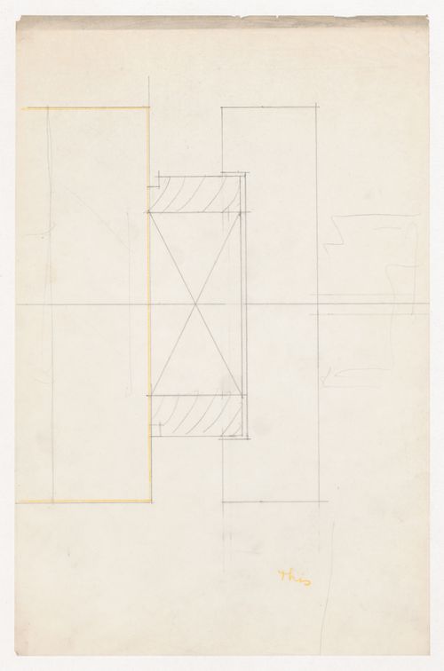 Sectional detail for the Metallurgy Building, Illinois Institute of Technology, Chicago