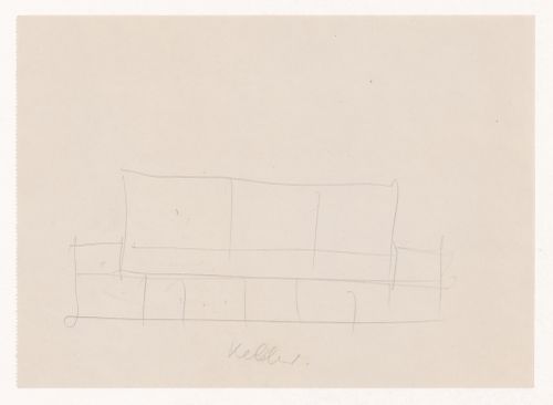 Sketch, possibly a plan for a campus building for Illinois Institute of Technology