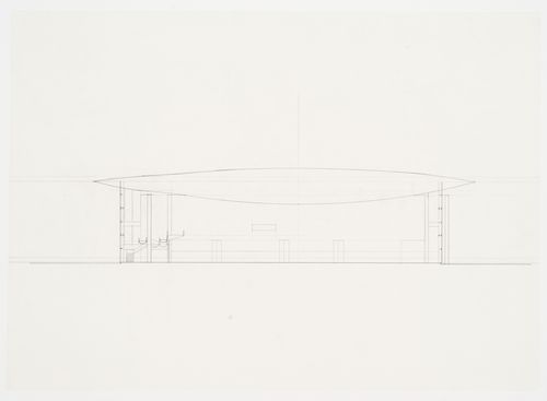 Section plan, Galaxy Toyama Gymnasium, Imizu, Toyama, Japan