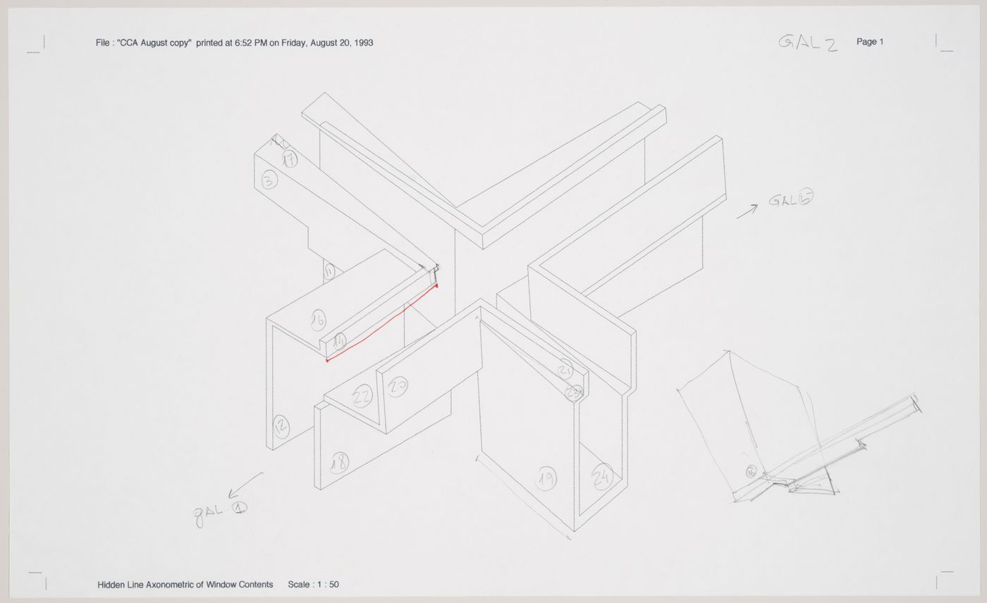 Cities of Artificial Excavation, Montréal: design development axonometric for the installation