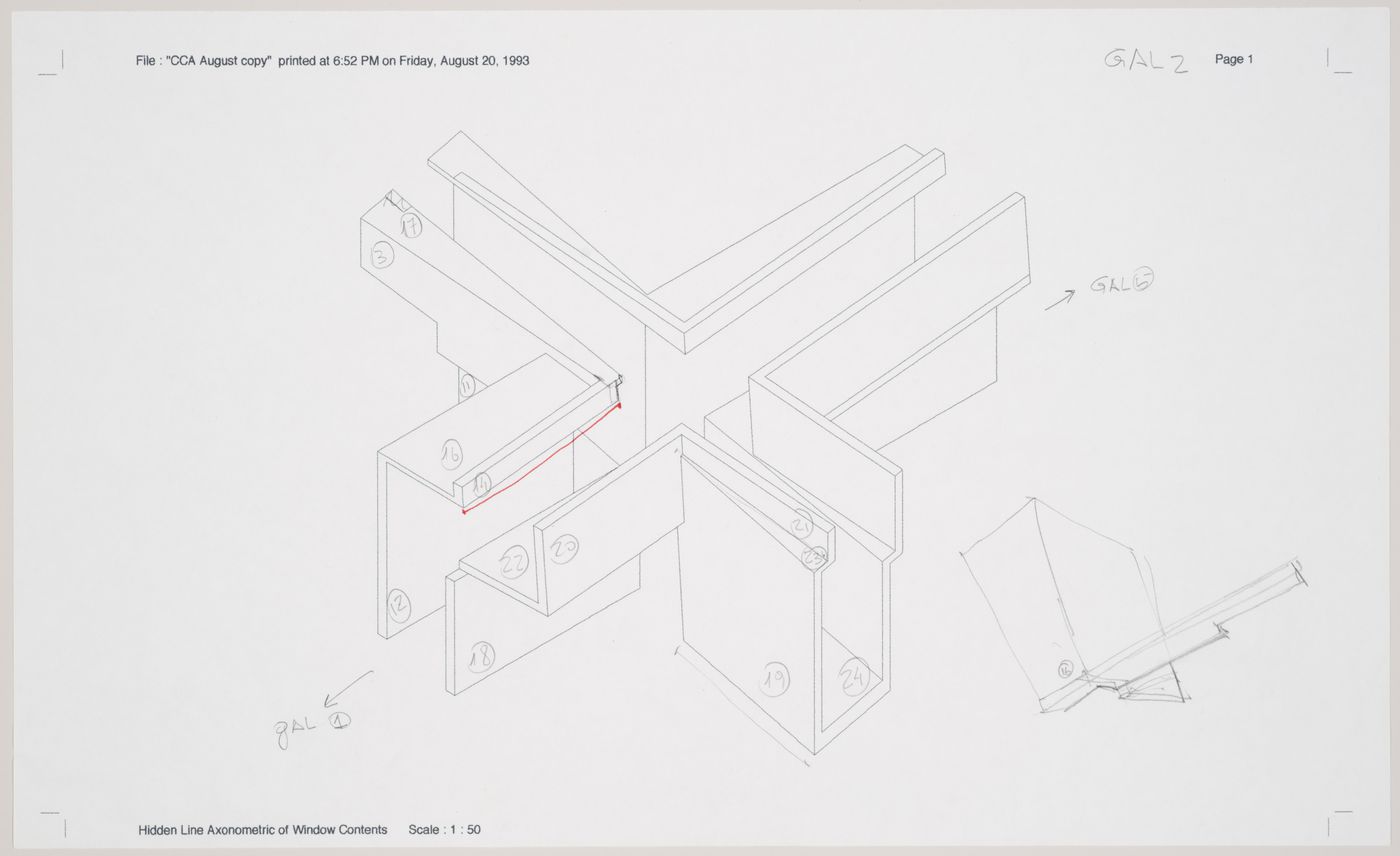 Cities of Artificial Excavation, Montréal: design development axonometric for the installation