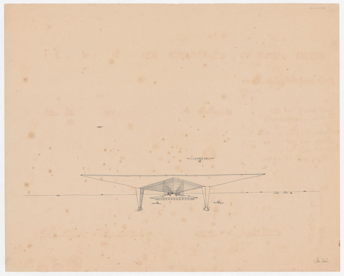 Perspective drawing for Aeropuerto, Buenos Aires, Argentina