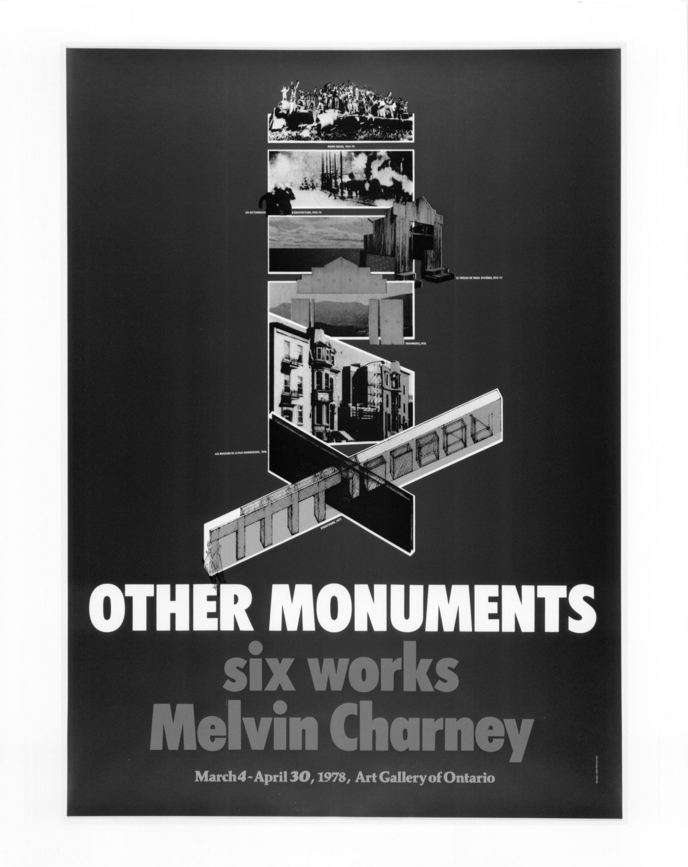 Poster of the exhibition "Other monuments"