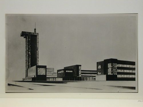 Projet pour un hôtel de ville. Allemagne. Erwin Gutkind, architecte à Berlin