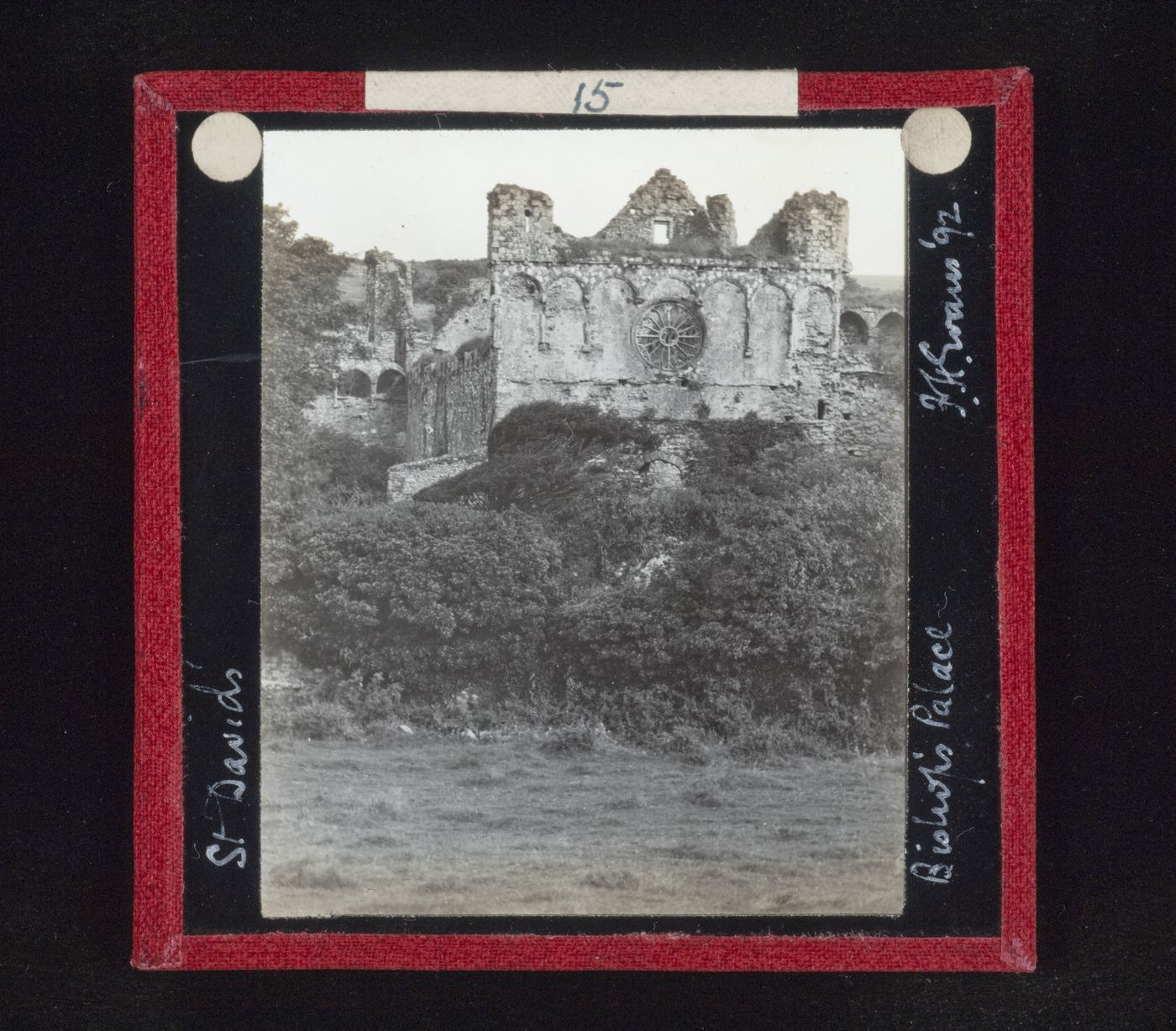 Exterior view of bishop's palace, St. David's, Wales