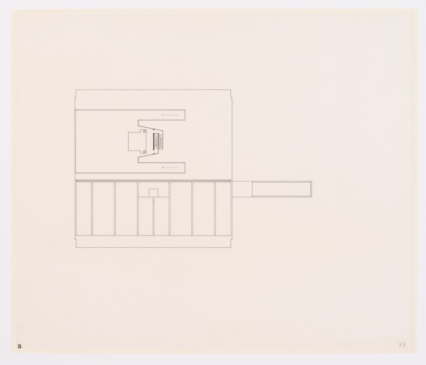 Floor plan for the Museum of Knowledge, in Sector 1, in Chandigarh, India