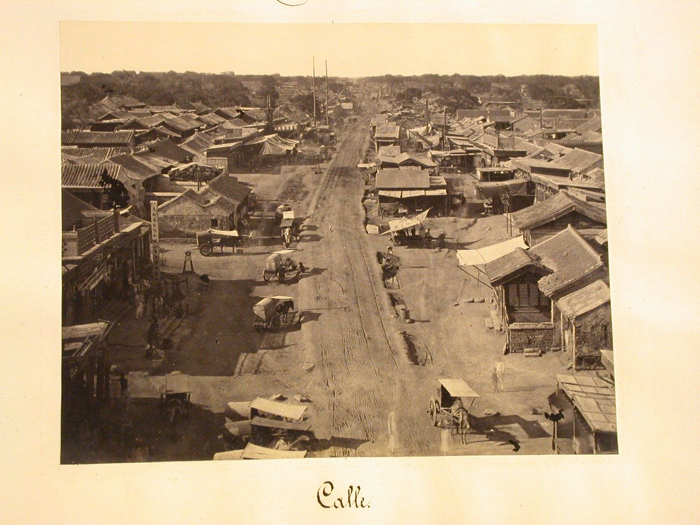 View of a street in Peking (now Beijing), China