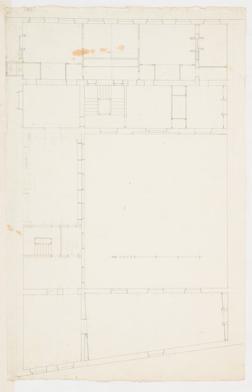 Project for renovations for a house for M. le Dhuy: First floor plan