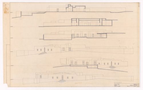 Sections and elevations for Casa de Férias em Azeitão, Setúbal, Portugal
