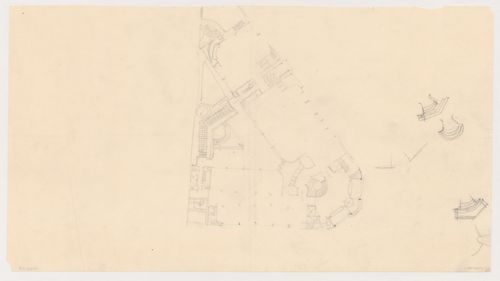 Sketch plans for Hotel Stiassni, Brno, Czechoslovakia (now Czech Republic)