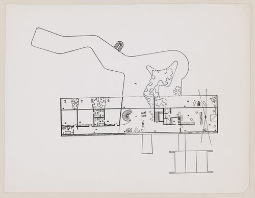 Photograph of drawing of Burton Tremaine House, Santa Barbara, California, United States
