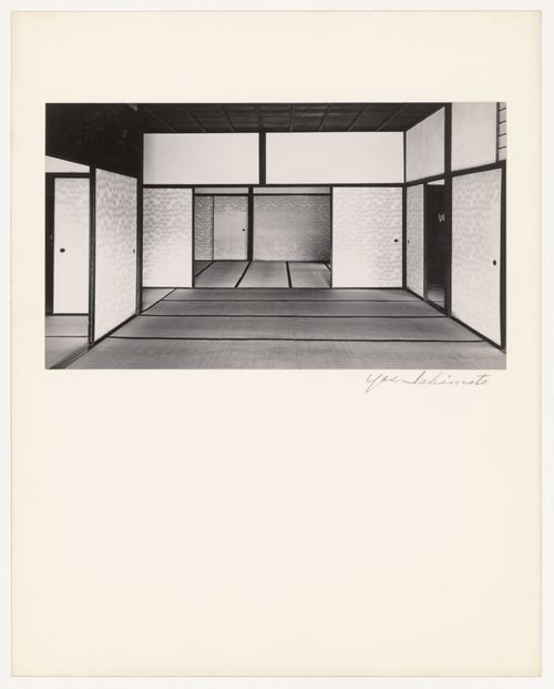 Interior view of the Old Shoin showing the Second Room in the foreground and the Spear Room in the background, Katsura Rikyu (also known as Katsura Imperial Villa), Kyoto, Japan