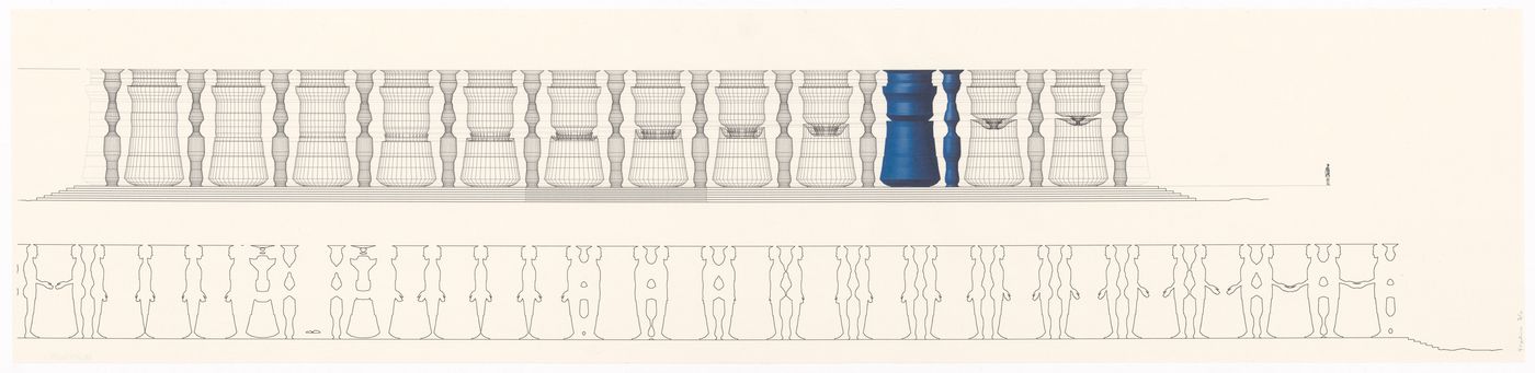 Drawing for Columbarium, Karl: An Architectural Narrative, Rome, Italy