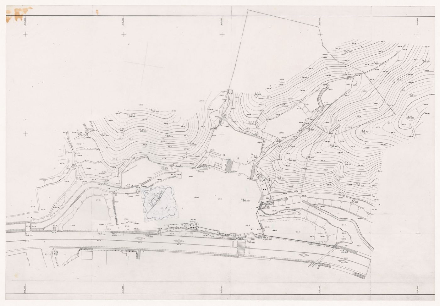 Site plan for Naiju Community Center and Nursery School, Fukuoka Prefecture, Japan