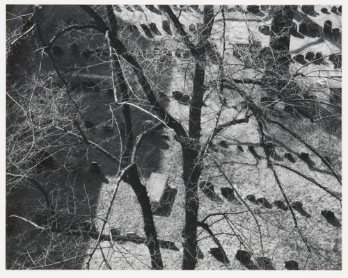 View of burying ground from Old City Hall, Boston, Massachusetts, United States