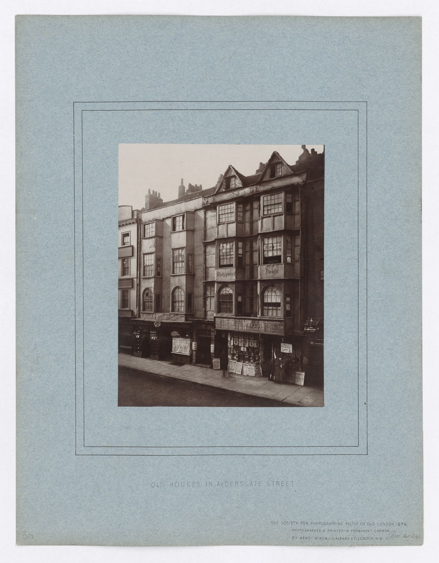 Old houses in Aldersgate Street