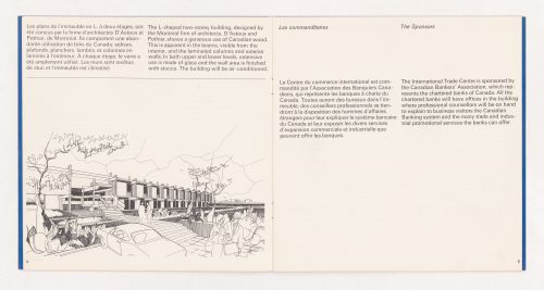 Brochure sur le projet du Centre du commerce international, D'Astous et Pothier architectes