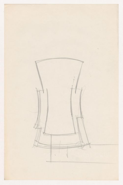Sketch plan for an auditorium for Illinois Institute of Technology
