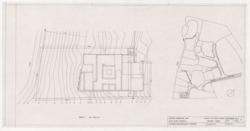 Site plans for Casa Guardiola, Puerto de Santa Maria, Spain